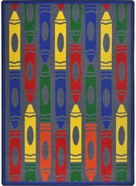 Joy Carpets Playful Patterns Jumbo Crayons Rainbow
